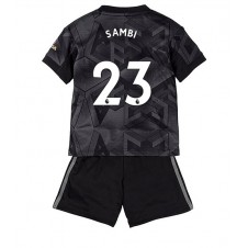 Arsenal Albert Sambi Lokonga #23 Bortaställ Barn 2022-23 Korta ärmar (+ Korta byxor)